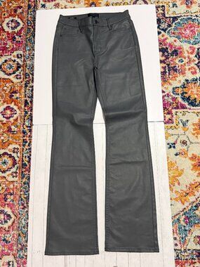 White House Black Market Gray Coated Boot Cut Pants